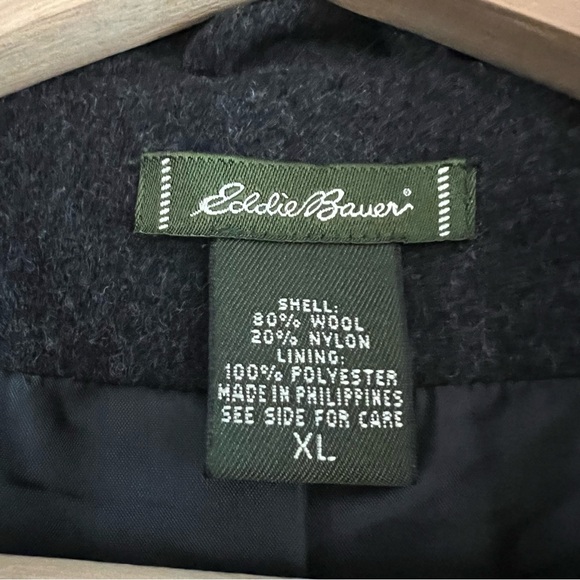 Eddie Bauer Womens Wool Blend Blazer Jacket 3-Button Fully Lined Gray Sz XL - Picture 6 of 15